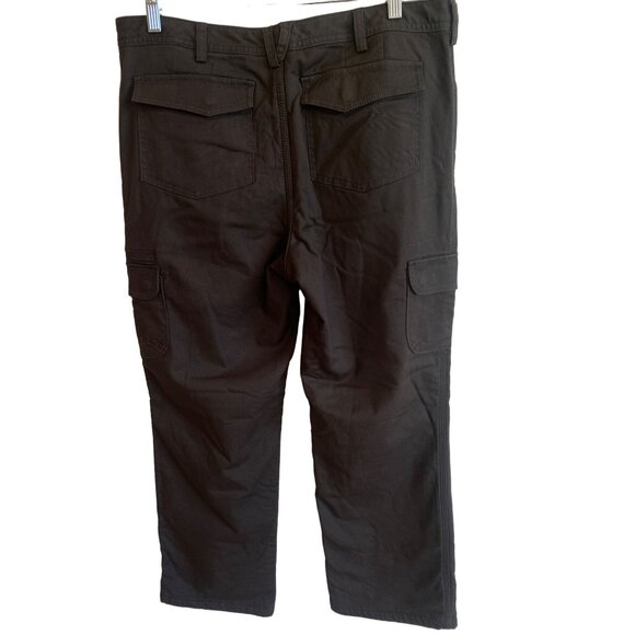 Duluth Flex Fire Hose Relaxed Leg Cargo Pants Women's 14 x31 Brown - Picture 4 of 15